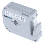 Brother Black on White Label Printer Tape, 4 m Length, 9 mm Width