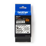 Brother Black on Clear Label Printer Tape, 8 m Length, 9 mm Width