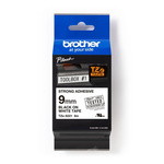 Brother Black on White Label Printer Tape, 8 m Length, 9 mm Width