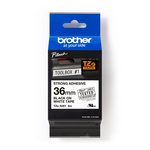 Brother Black on White Label Printer Tape, 8 m Length, 36 mm Width