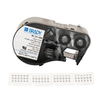 Brady B-499 Nylon Cloth Black on White Label Printer Tape, 25.4 mm Width, 12.7mm Label Length