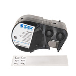 Brady B-427 Self-laminating Vinyl Black on White/Transparent Label Printer Tape, 38.1 mm Width, 101.6mm Label Length