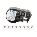 Brady B-422 Black on White Label Printer Tape, 12.7 mm Width, 12.7mm Label Length