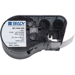 Brady B-499 Nylon Cloth Black on White Label Printer Tape, 4.88 m Length, 25.4 mm Width
