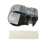 Brady B-595 Vinyl White on Transparent Label Printer Tape, 6.1 m Length, 38.1 mm Width