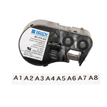Brady B-422 Black on White Label Printer Tape, 7.62 m Length, 12 mm Width