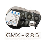 Brady B-499 Nylon Cloth Black on White Label Printer Tape, 4.88 m Length, 19.05 mm Width