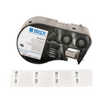 Brady B-427 Self-laminating Vinyl Black on White/Transparent Label Printer Tape, 25.4 mm Width, 25.4mm Label Length