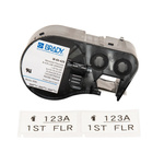 Brady B-428 Metallised Polyester Black on Silver Label Printer Tape, 25.4 mm Width, 50.8mm Label Length