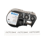 Brady B-422 Black on White Label Printer Tape, 12.7 mm Width, 38.1mm Label Length