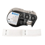 Brady B-427 Self-laminating Vinyl Black on White/Transparent Label Printer Tape, 25.4 mm Width, 63.5mm Label Length