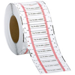 HellermannTyton TULT DS on White Heatshrink Labels, 50mm Label Length, 6.0mm Label Width