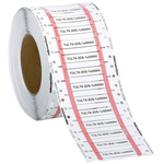 HellermannTyton TULT DS on White Heatshrink Labels, 50mm Label Length, 9.0mm Label Width