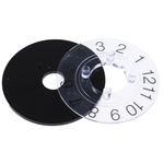 RS PRO Potentiometer Dial, 29mm Knob Diameter, Black, 6, 6.35 mm, 35 mm Shaft, For Use With Rotary Switch