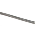 RS PRO Galvanised Steel Wire Rope, 100m