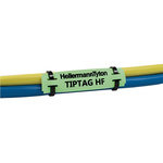 HellermannTyton TIPTAG Green Cable Labels, 65mm Width, 11mm Height, 190 Qty