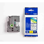 Brother Black on Transparent Label Printer Tape, 8 m Length, 12mm Label Length