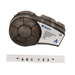 Brady B-423 Black on White Label Printer Tape, 6.4 m Length, 9.53 mm Width