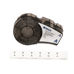 Brady B-499 Nylon Cloth Black on White Label Printer Tape, 4.88 m Length, 12.7 mm Width