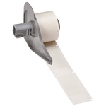 Brady B-417 Black on Transparent/White Label Printer Label, 25.4 mm Width