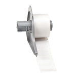Brady B-417 Black on Transparent/White Label Printer Label, 25.4 mm Width