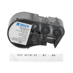 Brady B-414 BradyGrip Black on White Label, 6.35 mm Width