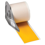 Brady B-595 Black on Yellow Cable Labels, 15.24 m Length, 50.8 mm Width, 50.8mm Label Width