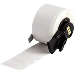 Brady B-427 Black on White/Transparent Label Printer Tape, 12.70 mm Width, 25.40mm Label Length, 12.7mm Label Width