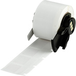 Brady B-427 Black on White/Transparent Label Printer Tape, 19.05 mm Width, 25.40mm Label Length, 19.05mm Label Width