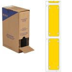 Brady B-7643 Black on Yellow Cable Labels, 25.00 mm Width, 75.00mm Label Length, 25mm Label Width