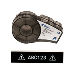 Brady BMP 21 White on Black Label Printer Tape, 6.4 m Length, 19.05 mm Width