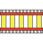 TE Connectivity RPS Yellow Heatshrink Labels, 50mm Width, 1000 Qty