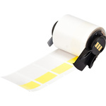 Brady B-427 Self-laminating Vinyl Transparent/Yellow Cable Labels, 25.4mm Width, 38.1mm Height, 250 Qty