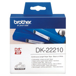Brother White Black Print Label Roll, 29mm Width, 1 Roll Qty