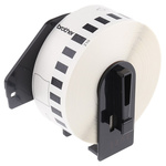 Brother White Black Print Label Roll, 29mm Width, 1 Roll Qty