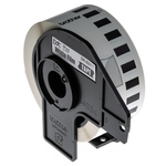 Brother White Black Print Label Roll, 29mm Width, 1 Roll Qty