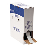 Brady B-427 Self-laminating Vinyl Transparent/White Cable Labels, 25.4mm Width, 63.5mm Height