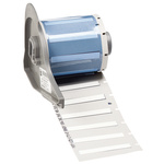 Brady B-342 PermaSleeve White Heatshrink Labels, 44.45mm Width, 5.97mm Height, 100 Qty