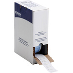 Brady B-342 PermaSleeve White Heatshrink Labels, 25.4mm Width, 5.97mm Height, 1000 Qty