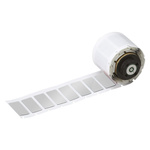 Brady B-7593 Engraved Replacement Silver Label Roll, 35mm Width, 18mm Height, 100 Qty
