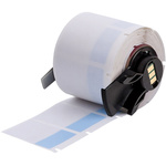 Brady B-427 Self-laminating Vinyl Blue/Transparent Cable Labels, 25.4mm Width, 38.1mm Height