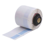 Brady B-427 Self-laminating Vinyl Blue/Transparent Cable Labels, 38.1mm Width, 38.1mm Height