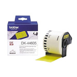 Brother Yellow Black Print Label Roll, 62mm Width, 1 Roll Qty