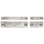 HellermannTyton M-Boss Cable Labels, 90mm Width, 20mm Height, 500 Qty
