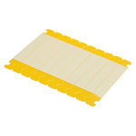 Brady Yellow Cable Labels, 71mm Width, 9mm Height, 100 Qty