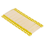 Brady Yellow Cable Labels, 65mm Width, 13mm Height, 100 Qty
