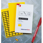 HellermannTyton Yellow Adhesive Label Sheet, Pack of 440