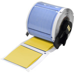 Brady B-342 PermaSleeve Yellow Heatshrink Labels, 44.45mm Width, 42.34mm Height, 50 Qty