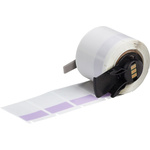 Brady B-427 Self-laminating Vinyl Purple/Transparent Cable Labels, 25.4mm Width, 38.1mm Height, 250 Qty