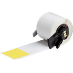 Brady B-427 Self-laminating Vinyl Transparent/Yellow Cable Labels, 38.1mm Width, 152.4mm Height, 50 Qty